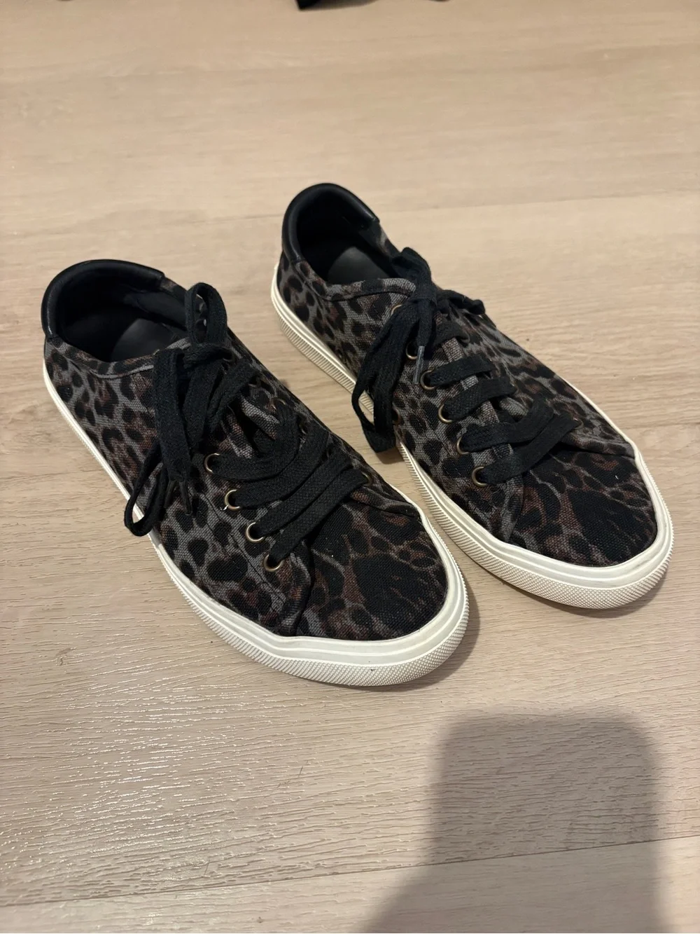 Leopard animal Print saint laurent Sneakers - Black & Brown